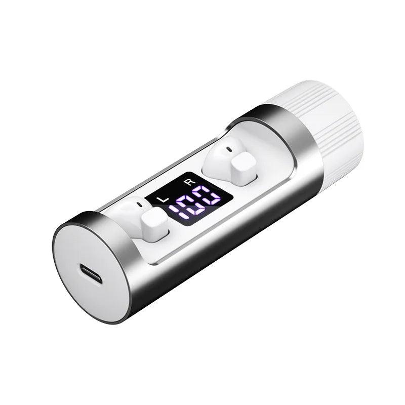 K6 TWS BT In-Ear Headset LED Digital Power Display Microphone Wireless Rotatable HIFI Mini Earbuds for Gaming No Delay JL
