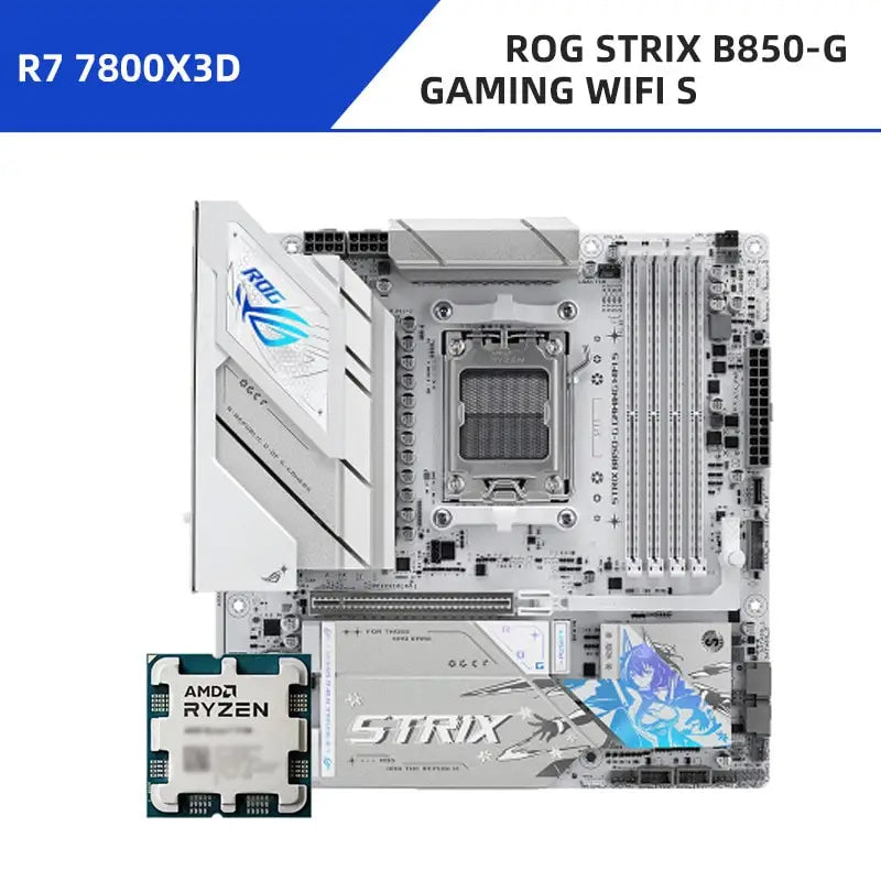 AMD Ryzen 7 7800X3D + ASUS TUF B650M/ASUS ROG B850M Motherboard Combo | High-Performance AM5 Gaming Kit with PCIe 5.0 DDR5