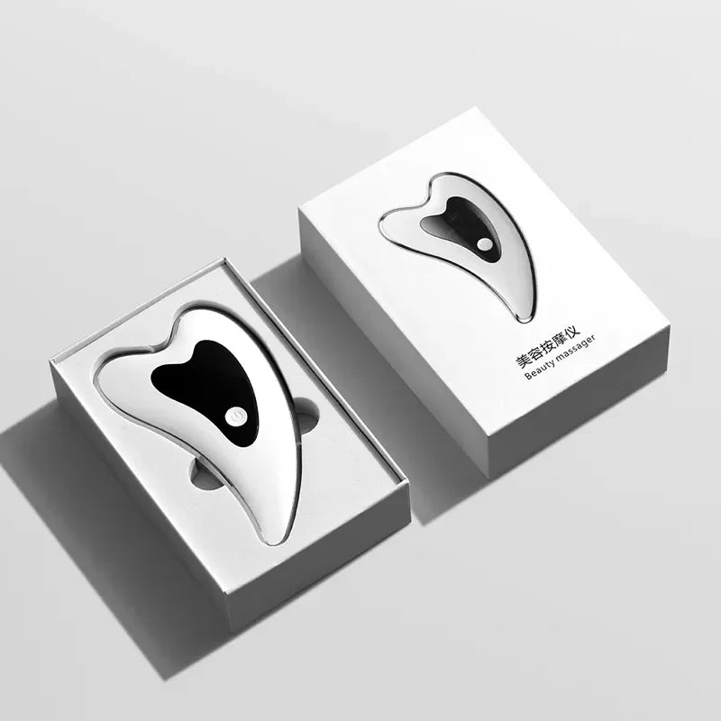 Facial Massager Microcurrent Gua Sha Scraping Board Electric Vibrating Massager Tool