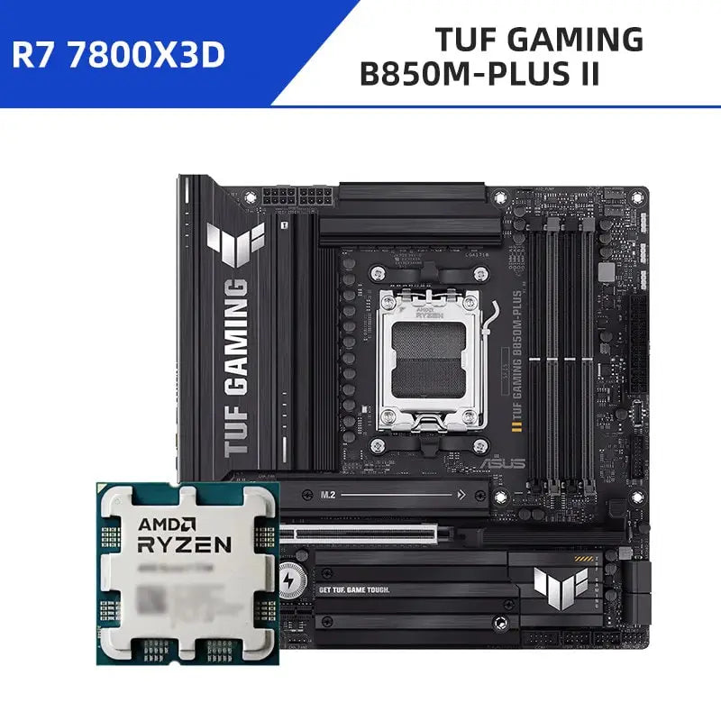 AMD Ryzen 7 7800X3D + ASUS TUF B650M/ASUS ROG B850M Motherboard Combo | High-Performance AM5 Gaming Kit with PCIe 5.0 DDR5