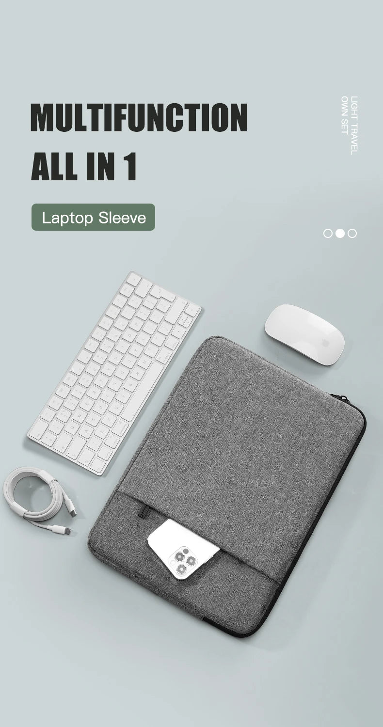 Laptop Case Bag 13 14 15.4 15.6 inch Carrying Sleeve For Macbook Air Pro M1 13.3 Cover Huawei Xiaomi HP Lenovo Shell Accessories