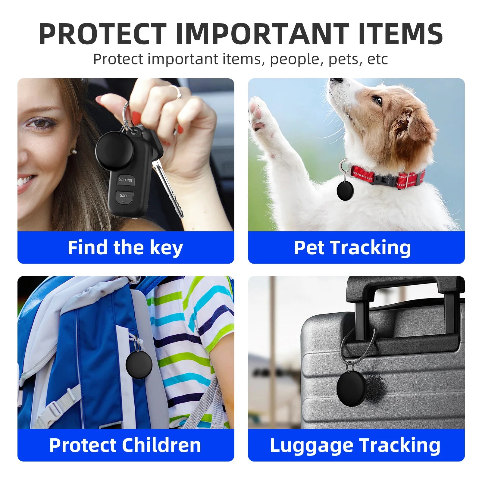 Trending New Electronic Wireless Key Finder Locator Pet Kids Tracking Device for IOS Find My Smart Tag Portable Mini GPS Tracker