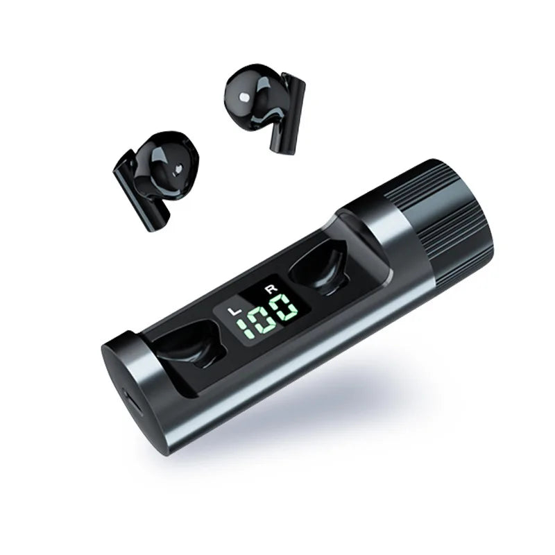 K6 TWS BT In-Ear Headset LED Digital Power Display Microphone Wireless Rotatable HIFI Mini Earbuds for Gaming No Delay JL