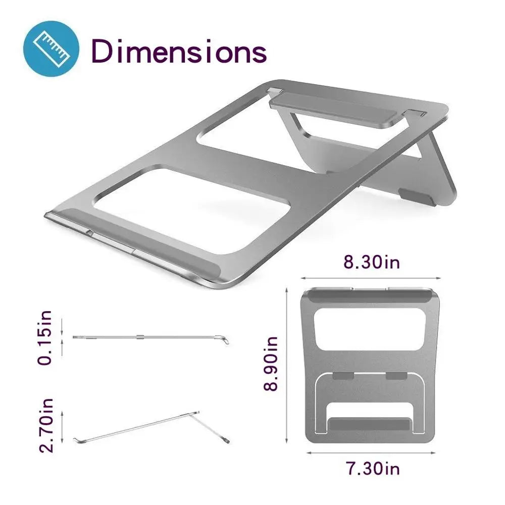 Aluminum Alloy Tablet Holder For Macbook Laptop Stand Holder Accessories Raise Computer Desktop Heat Dissipation Anti-Skid Stand