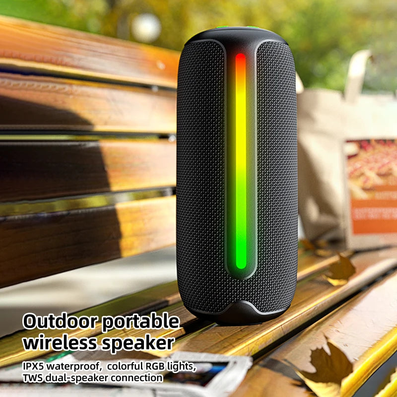 2025 Electronic Gadgets RGB Bluetooth Wireless Speaker High Quality Audio Box Portable Outdoor Speakers