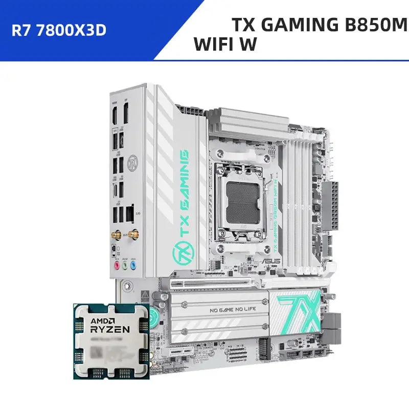 AMD Ryzen 7 7800X3D + ASUS TUF B650M/ASUS ROG B850M Motherboard Combo | High-Performance AM5 Gaming Kit with PCIe 5.0 DDR5