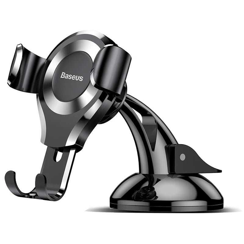 Baseus Gravity Car Phone Holder For iPhone 16 Samsung Suction Cup Car Holder For Phone in Car Mobile Phone Holder Stand 핸드폰 거치대