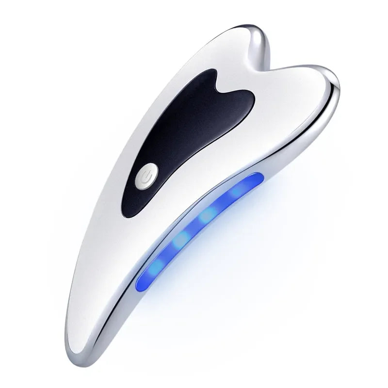Facial Massager Microcurrent Gua Sha Scraping Board Electric Vibrating Massager Tool
