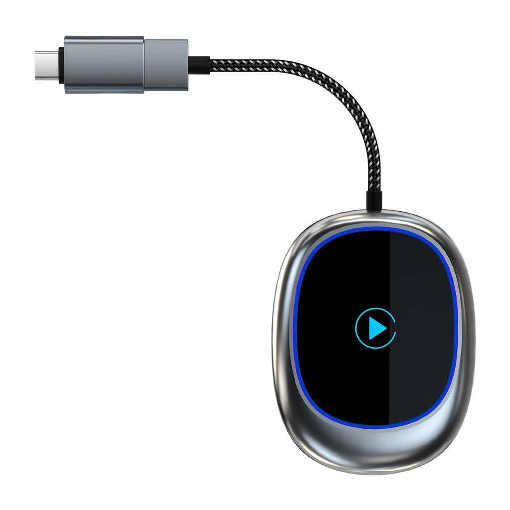 K509 RGB Light Wireless Carplay Adapter Carplay or Android Auto for IOS /android Streaming Dongle Wired to Wireless CarPlay