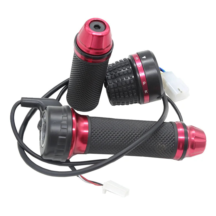 Electric Motorcycle Modified Red SDPLR Rotary Switch Monkey Red Handle with Three-speed Reversing Rotary Switch Handle