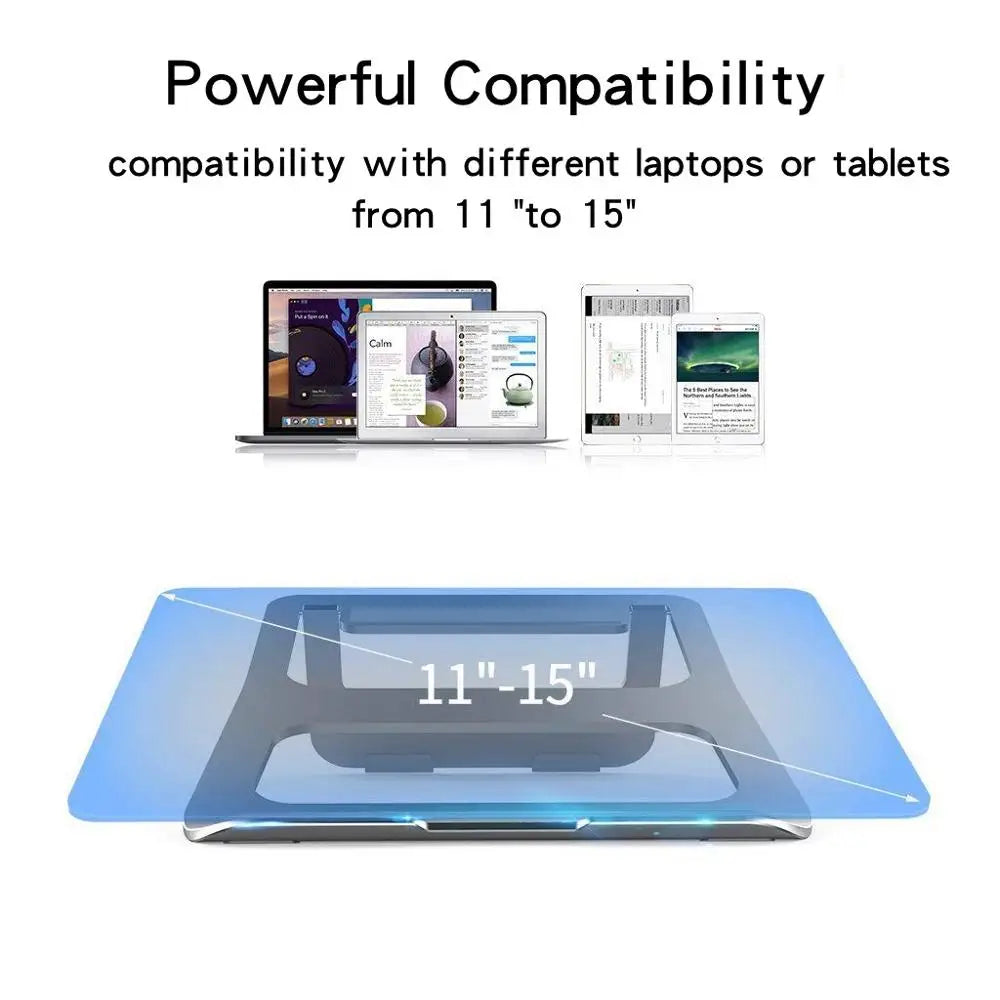 Aluminum Alloy Tablet Holder For Macbook Laptop Stand Holder Accessories Raise Computer Desktop Heat Dissipation Anti-Skid Stand