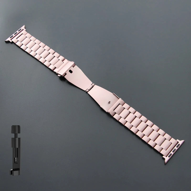Stainless Steel Strap for Apple Watch Band 46mm 49mm 40/44mm 42mm 41m/45mm Metal Bracelet IWatch Ultra2 Series 10 9 8 7 SE 6 5 4