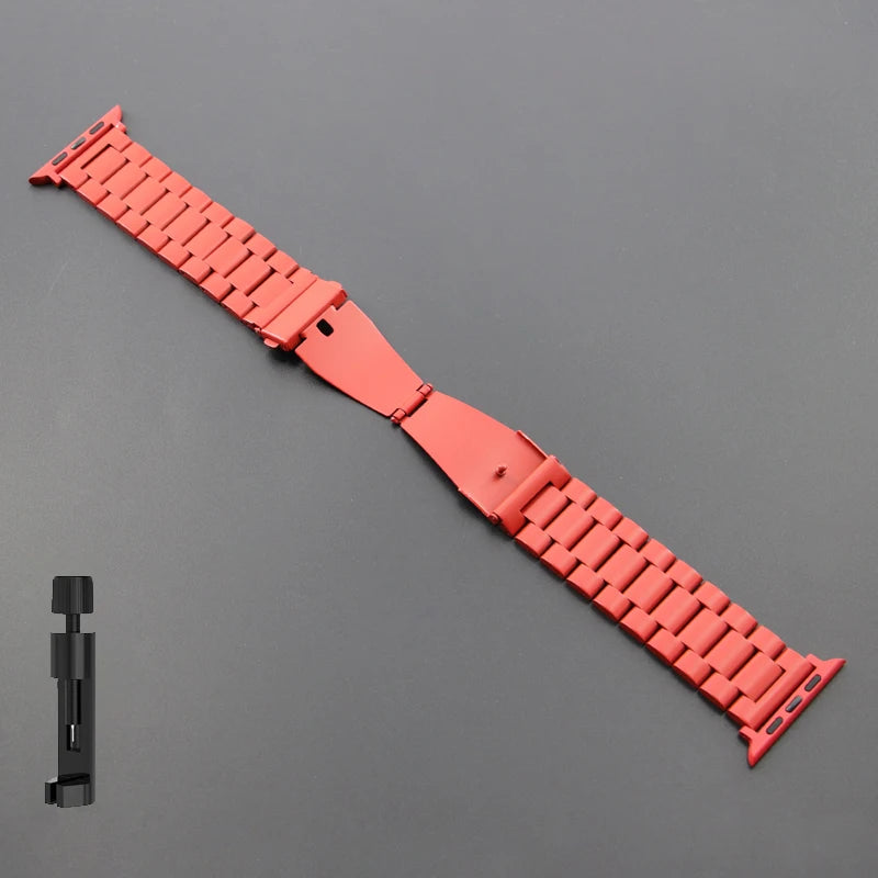 Stainless Steel Strap for Apple Watch Band 46mm 49mm 40/44mm 42mm 41m/45mm Metal Bracelet IWatch Ultra2 Series 10 9 8 7 SE 6 5 4