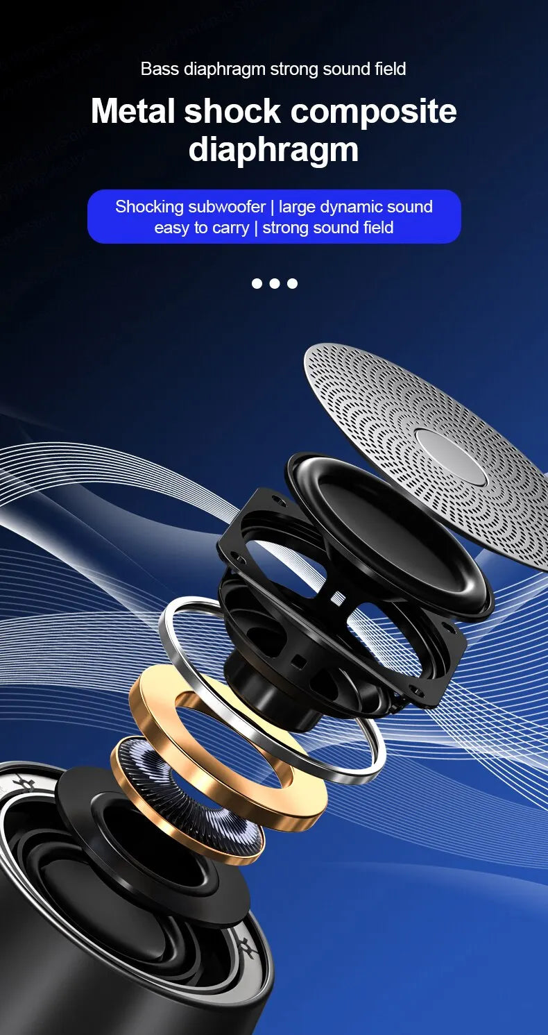 Original Lenovo K3 Pro Bluetooth V5.0 Speaker Big Audio With Deep Bass Sound Outdoor Soundbox Music Portable Camping Loudspeaker