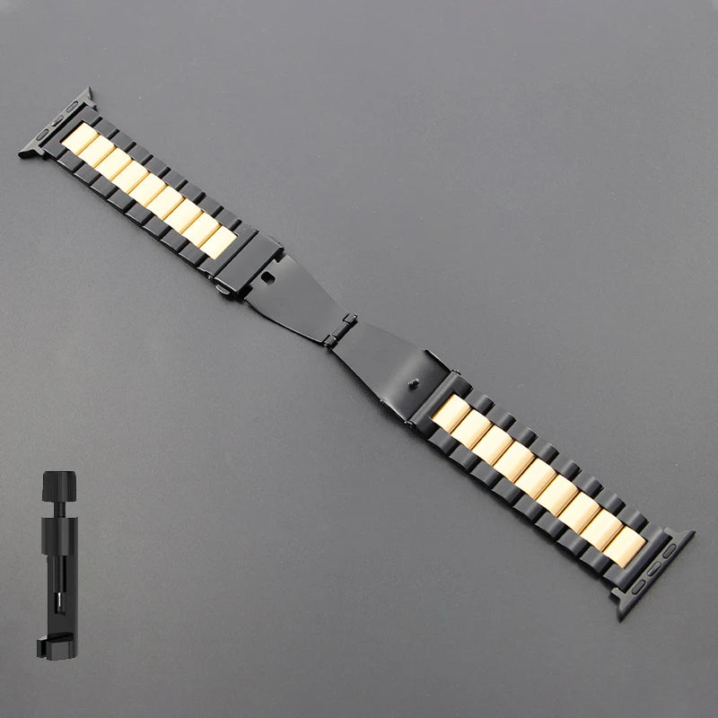 Stainless Steel Strap for Apple Watch Band 46mm 49mm 40/44mm 42mm 41m/45mm Metal Bracelet IWatch Ultra2 Series 10 9 8 7 SE 6 5 4