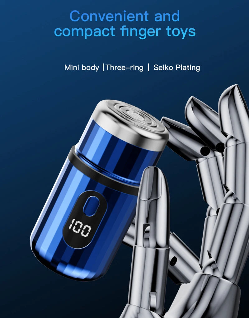 Electric Shaver For Men Capsule Design Travel Home Use Electric Beard Knife USB Rechargeable Pocket Mini Portable Electric Razor