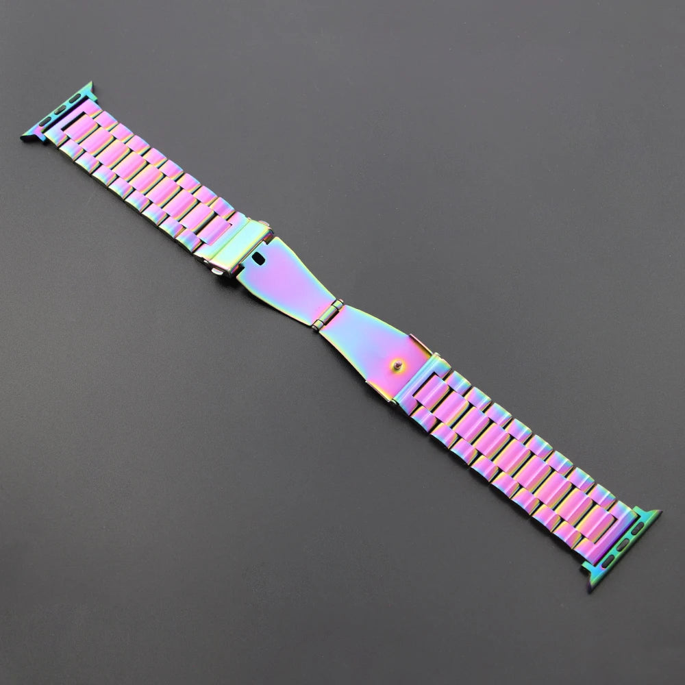 Stainless Steel Strap for Apple Watch Band 46mm 49mm 40/44mm 42mm 41m/45mm Metal Bracelet IWatch Ultra2 Series 10 9 8 7 SE 6 5 4