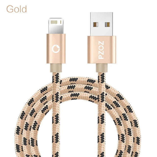 PZOZ 2m 3m Usb Cable For iPhone 14 13 12 11 pro max Xs Xr X SE 8 7 6s plus ipad air mini fast charging cable For iphone charger