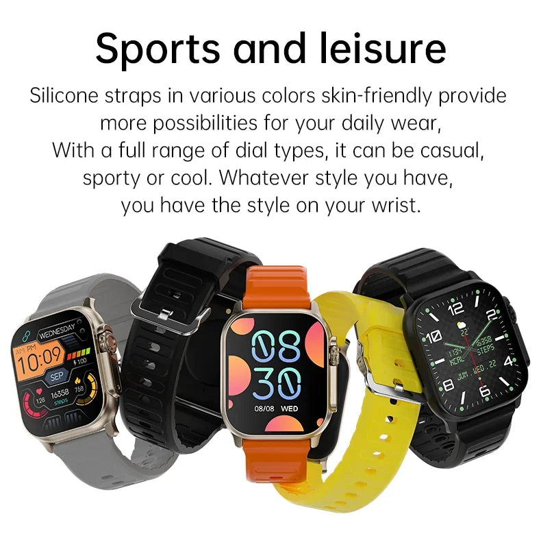 Original T900 Ultra 2 Smart Watch 49mm Men Women Bluetooth Call BT Music Game Wireless Charging NFC Smartwatch For Android IOS