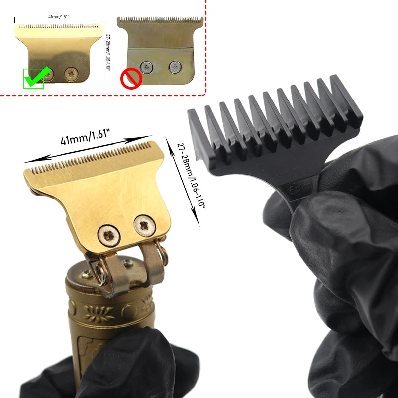 for T9 1/2/3/6/9/12 mm Professional Hair Trimmer Limit Comb Universal Guards Hairdresser Hair Cutting Guide Barber Accesories