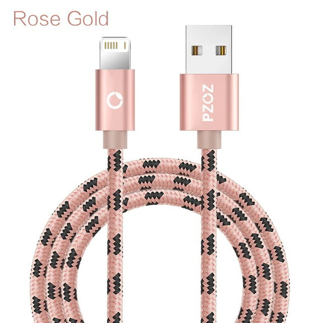 PZOZ 2m 3m Usb Cable For iPhone 14 13 12 11 pro max Xs Xr X SE 8 7 6s plus ipad air mini fast charging cable For iphone charger