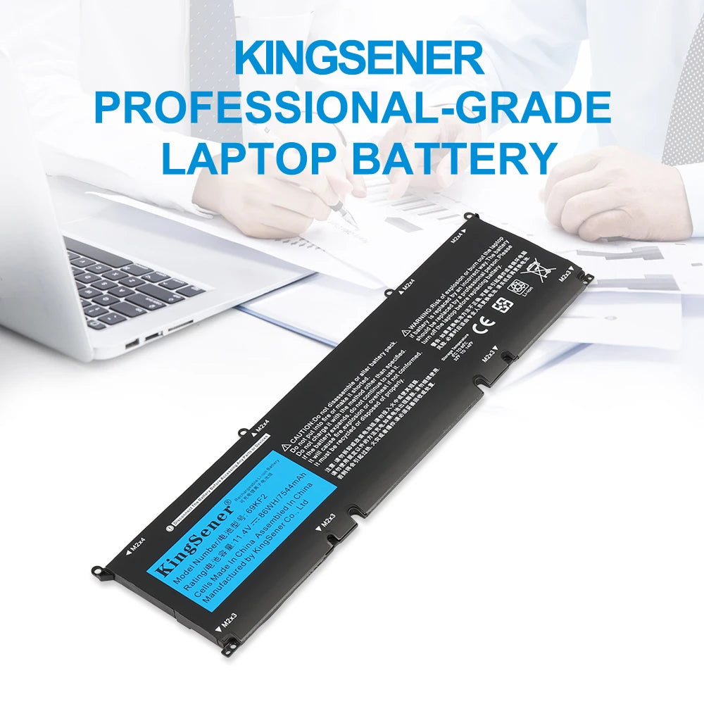69KF2 86WH Battery for DELL XPS 15 9500 9510 9520 9530 Precision 5550 5560 G15 5511 5520 5515 5521 G7 15 7500 P91F P87F
