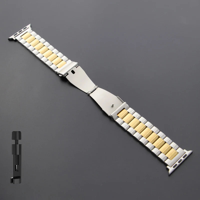 Stainless Steel Strap for Apple Watch Band 46mm 49mm 40/44mm 42mm 41m/45mm Metal Bracelet IWatch Ultra2 Series 10 9 8 7 SE 6 5 4