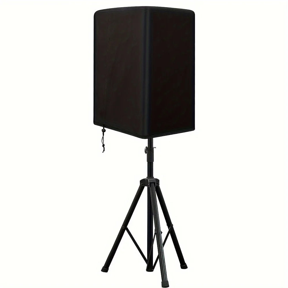 The speaker cover made of all-weather UV-resistant Oxford fabric is available in multiple sizes for both indoor and outdoor use.