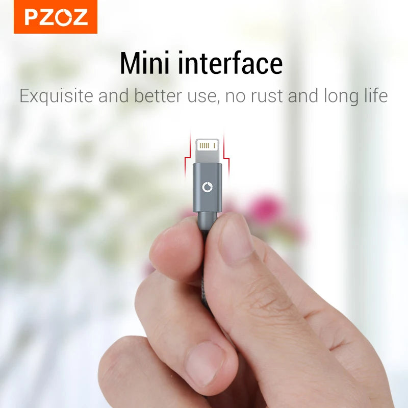 PZOZ 2m 3m Usb Cable For iPhone 14 13 12 11 pro max Xs Xr X SE 8 7 6s plus ipad air mini fast charging cable For iphone charger