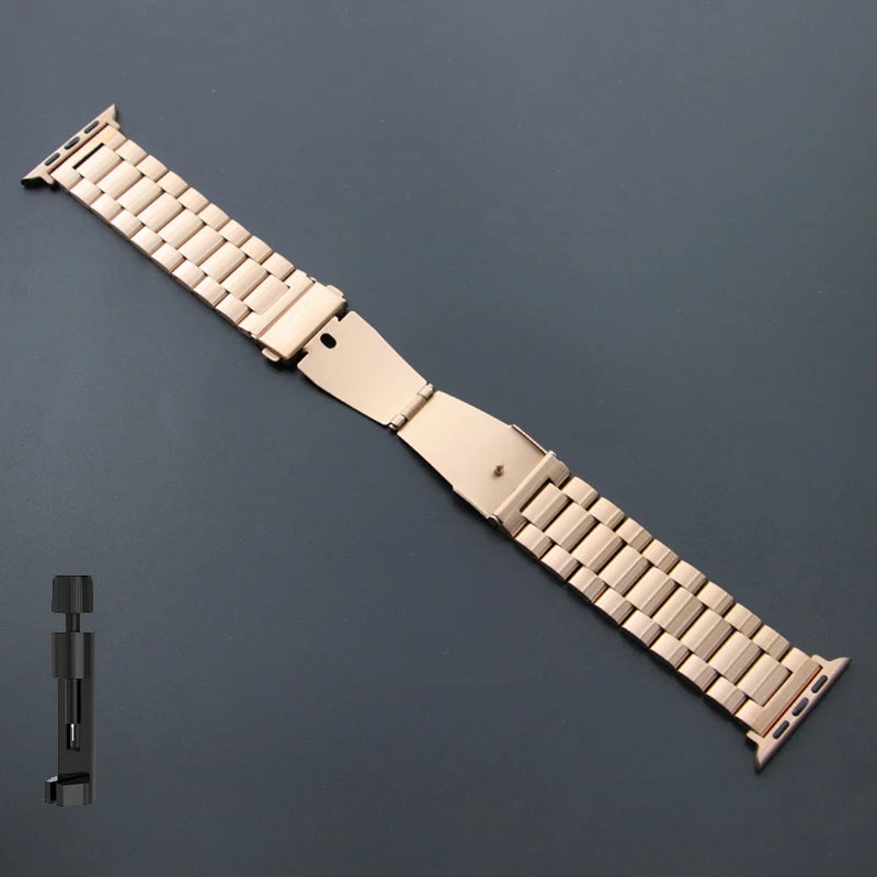 Stainless Steel Strap for Apple Watch Band 46mm 49mm 40/44mm 42mm 41m/45mm Metal Bracelet IWatch Ultra2 Series 10 9 8 7 SE 6 5 4