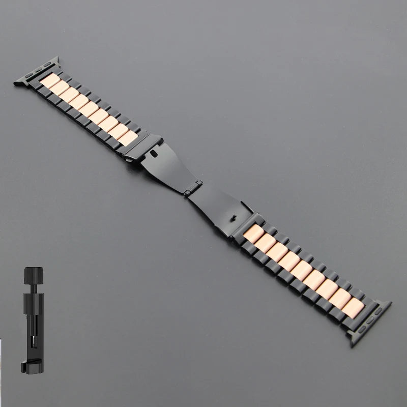 Stainless Steel Strap for Apple Watch Band 46mm 49mm 40/44mm 42mm 41m/45mm Metal Bracelet IWatch Ultra2 Series 10 9 8 7 SE 6 5 4