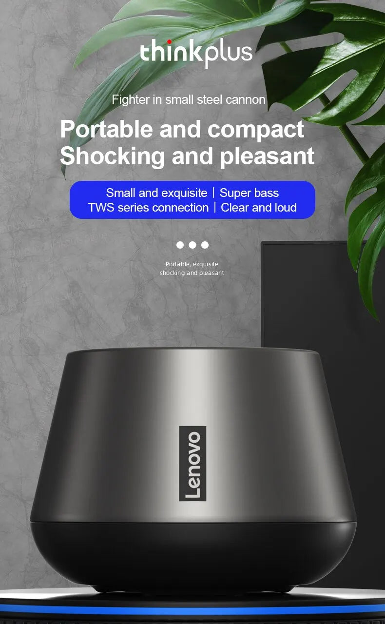 Original Lenovo K3 Pro Bluetooth V5.0 Speaker Big Audio With Deep Bass Sound Outdoor Soundbox Music Portable Camping Loudspeaker