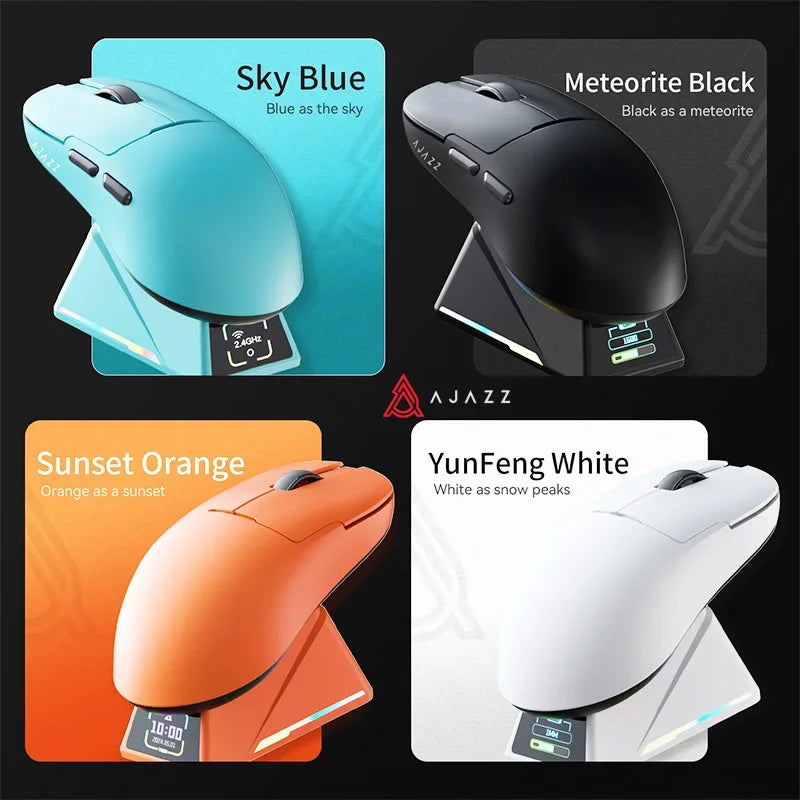 AJAZZ AJ159 2.4G USB Wireless Mouse Bluetooth 2.4G Gaming Mouse 26000 DPI Programmable Buttons Mice for Gamer Mouse PC Laptop
