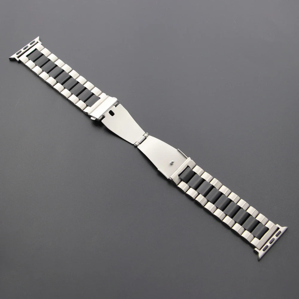 Stainless Steel Strap for Apple Watch Band 46mm 49mm 40/44mm 42mm 41m/45mm Metal Bracelet IWatch Ultra2 Series 10 9 8 7 SE 6 5 4