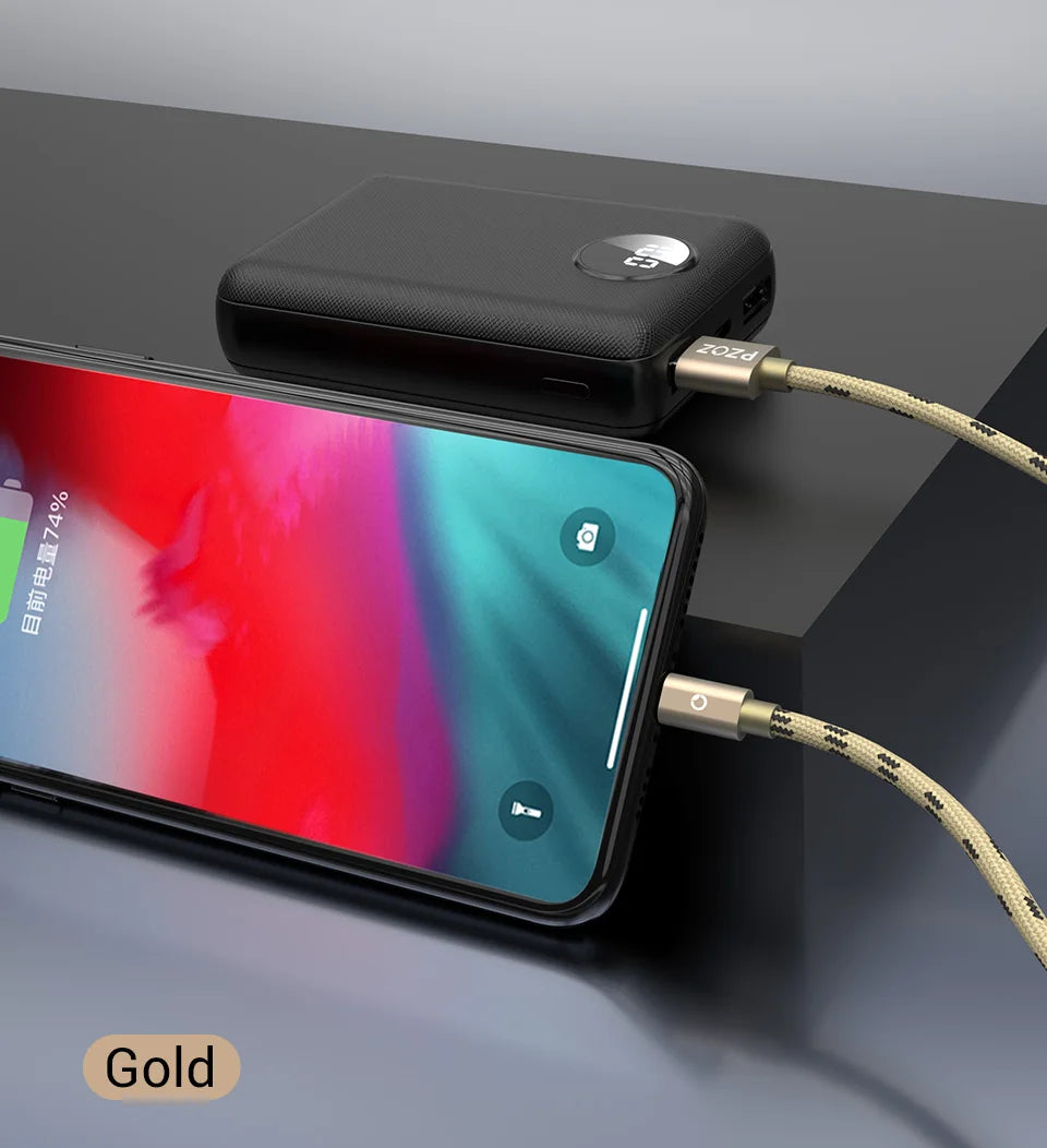 PZOZ 2m 3m Usb Cable For iPhone 14 13 12 11 pro max Xs Xr X SE 8 7 6s plus ipad air mini fast charging cable For iphone charger