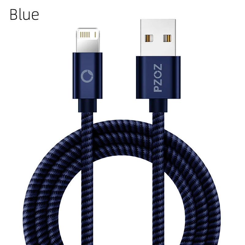 PZOZ 2m 3m Usb Cable For iPhone 14 13 12 11 pro max Xs Xr X SE 8 7 6s plus ipad air mini fast charging cable For iphone charger