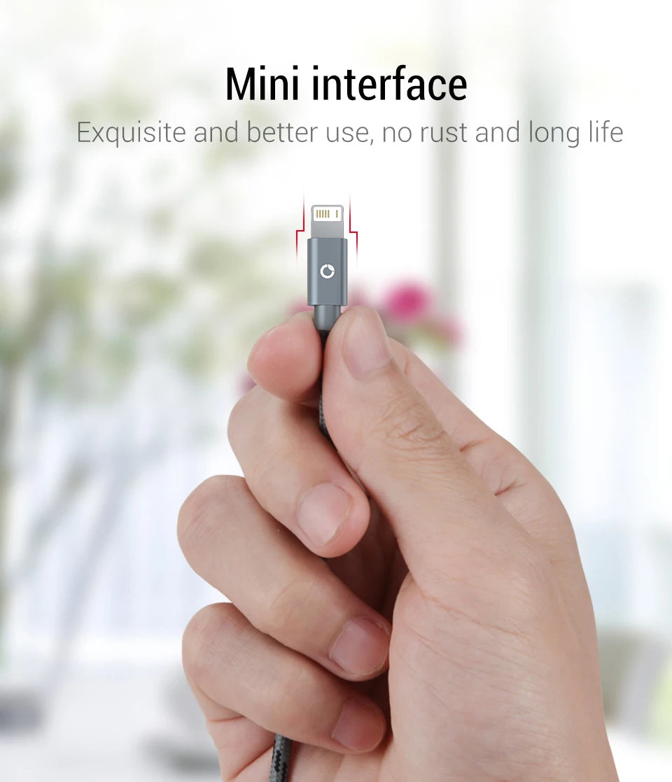PZOZ 2m 3m Usb Cable For iPhone 14 13 12 11 pro max Xs Xr X SE 8 7 6s plus ipad air mini fast charging cable For iphone charger