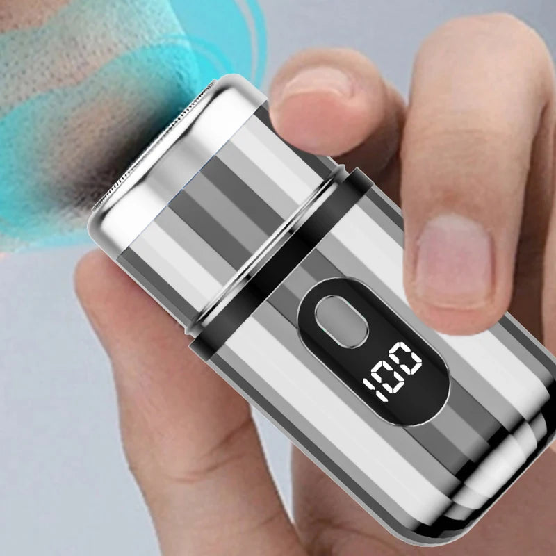 Electric Shaver For Men Capsule Design Travel Home Use Electric Beard Knife USB Rechargeable Pocket Mini Portable Electric Razor