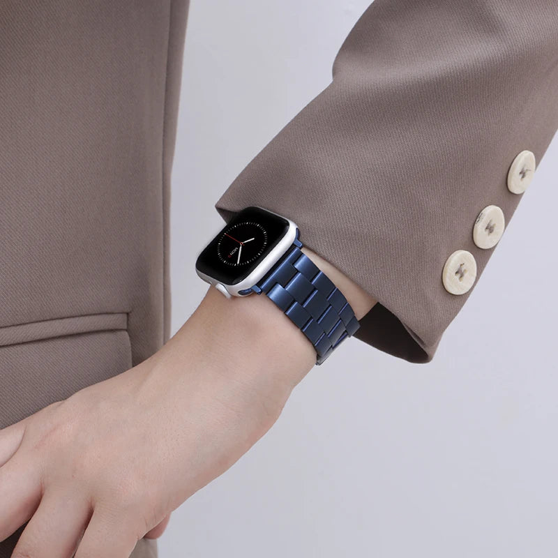 Stainless Steel Strap for Apple Watch Band 46mm 49mm 40/44mm 42mm 41m/45mm Metal Bracelet IWatch Ultra2 Series 10 9 8 7 SE 6 5 4