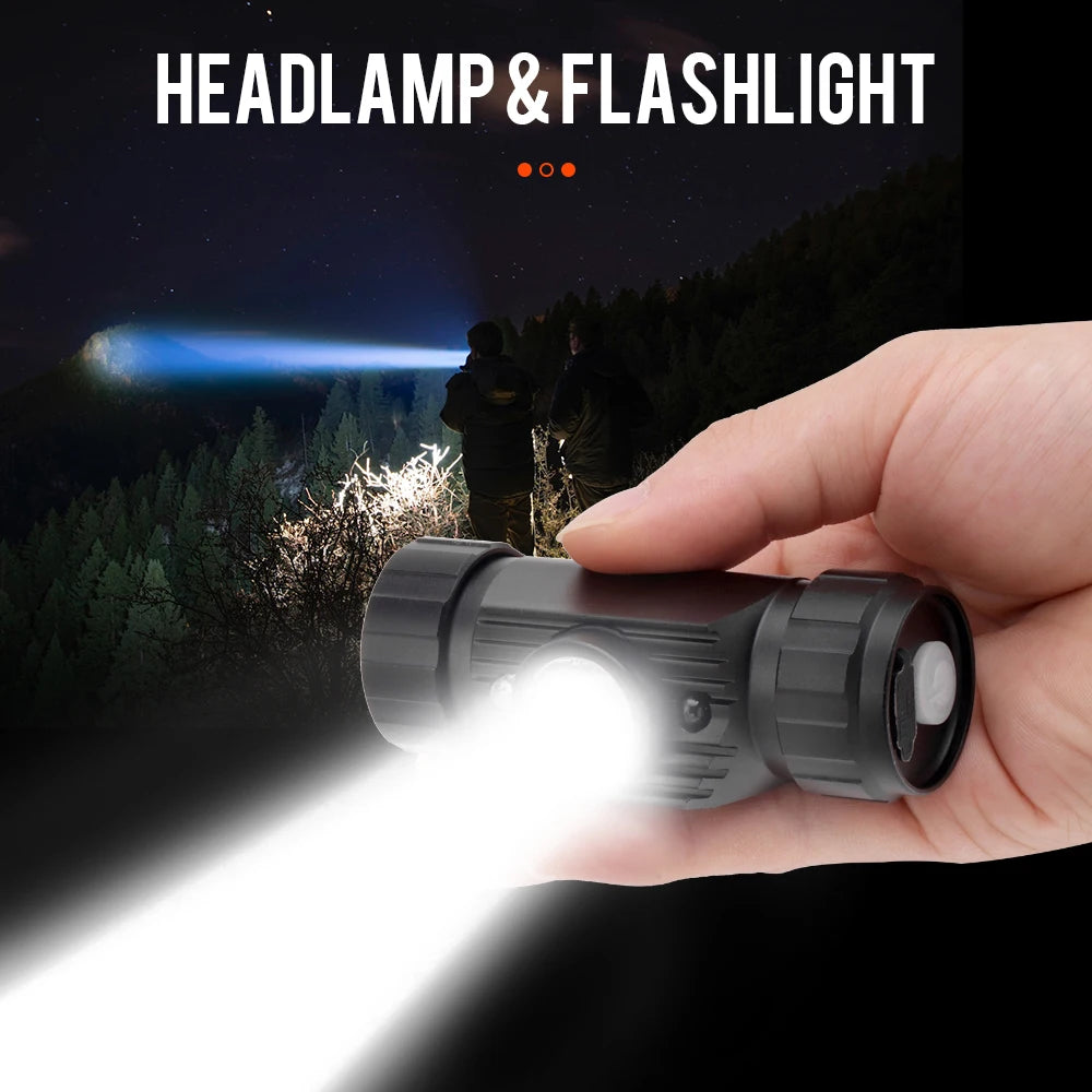 BORUiT RJ-020 LED Induction Headlamp 1000LM Motion Sensor Headlight 18650 Rechargeable Head Torch Camping Hunting Flashlight