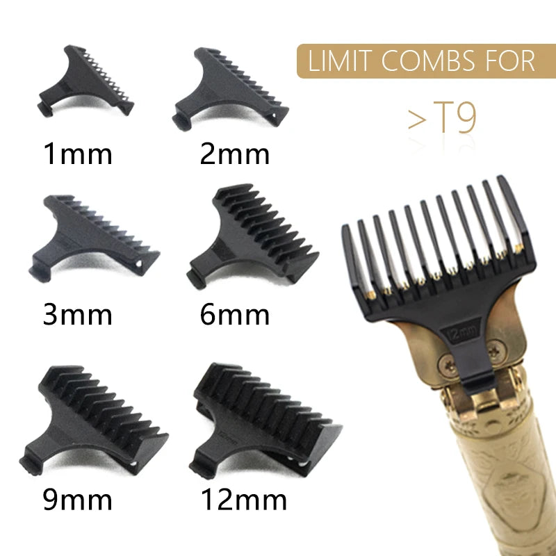 for T9 1/2/3/6/9/12 mm Professional Hair Trimmer Limit Comb Universal Guards Hairdresser Hair Cutting Guide Barber Accesories