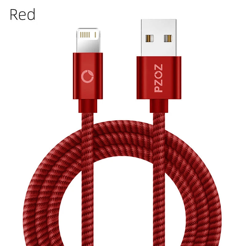 PZOZ 2m 3m Usb Cable For iPhone 14 13 12 11 pro max Xs Xr X SE 8 7 6s plus ipad air mini fast charging cable For iphone charger