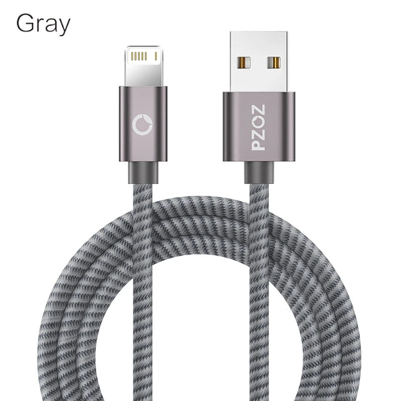 PZOZ 2m 3m Usb Cable For iPhone 14 13 12 11 pro max Xs Xr X SE 8 7 6s plus ipad air mini fast charging cable For iphone charger